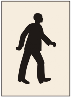 Picture of Walking Man Stencil (600 x 800mm) - SCXO-CI-9542G