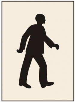 picture of Walking Man Stencil (600 x 800mm) - SCXO-CI-9542G