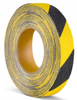 Picture of PROline Conformable Anti-Slip Tape - 25mm x 18.3m - Yellow/Black - [MV-265.24.261]