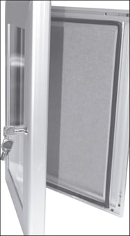 picture of Spectrum Key Lock Pin Board Frame A3 Size Silver Grey Felt - SCXO-CI-14081 - (DISC-X)