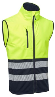 picture of Supertouch Essentials Hi Vis Eco Coolair Softshell Gilet - Yellow - ST-SHV-104C1