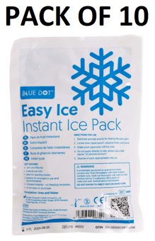 picture of Blue Dot Easy Ice Small Instant Ice Pack 19cm x 13cm - Pack of 10 - [CM-9987X10]