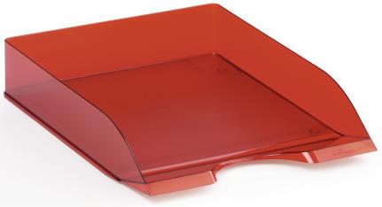 picture of Durable - Letter Tray Basic - Transparent Red - 337 x 253 x 63mm - Pack of 6 - [DL-1701672003]