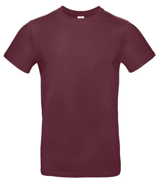 picture of B and C - Men's Exact 190 Crew Neck T-Shirt - Burgundy - BT-TU03T-BGY