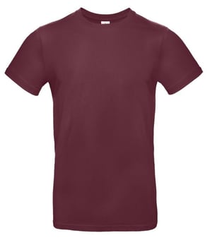 picture of B and C - Men's Exact 190 Crew Neck T-Shirt - Burgundy Red - BT-TU03T-BGY - (DISC-X)