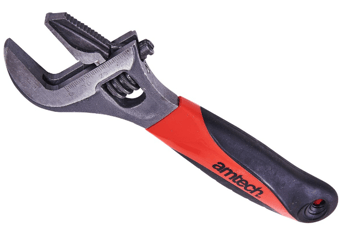 picture of Amtech 2-in-1 Wide Mouth Pipe Wrench/Adjustable Wrench - [DK-C1678]