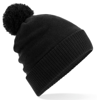 Picture of Beechfield Water Repellent Thermal Snowstar Beanie - Black - [BT-B502-BLK]