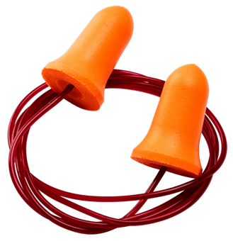 picture of Portwest EP09 Bell Comfort PU Foam Ear Plugs Corded Orange - 200 Pairs - [PW-EP09ORR]