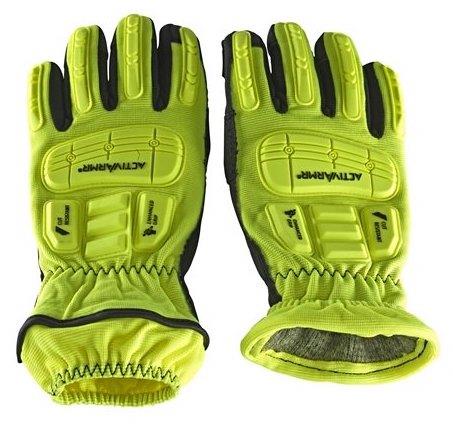 Ansell - ActivArmr® Hi-Viz Yellow Impact Gloves - Whole-hand Cut Resistance - Size 9.5 - [AN-46-551] - (DISC-R)