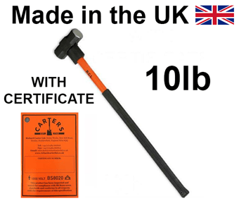 picture of Shocksafe 10lb Sledge Hammer - BS8020:2012 Insulated - [CA-10DFFGINS]