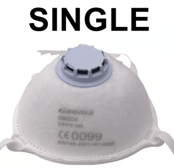 picture of Supreme TTF Gaoma FFP3 Disposable Mask with Valve - Small to Medium Size - [HT-GM204]