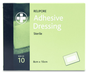 Picture of Relipore Sterile Adhesive Dressing 8cm x 10cm - Box of 10 - [RL-2606]