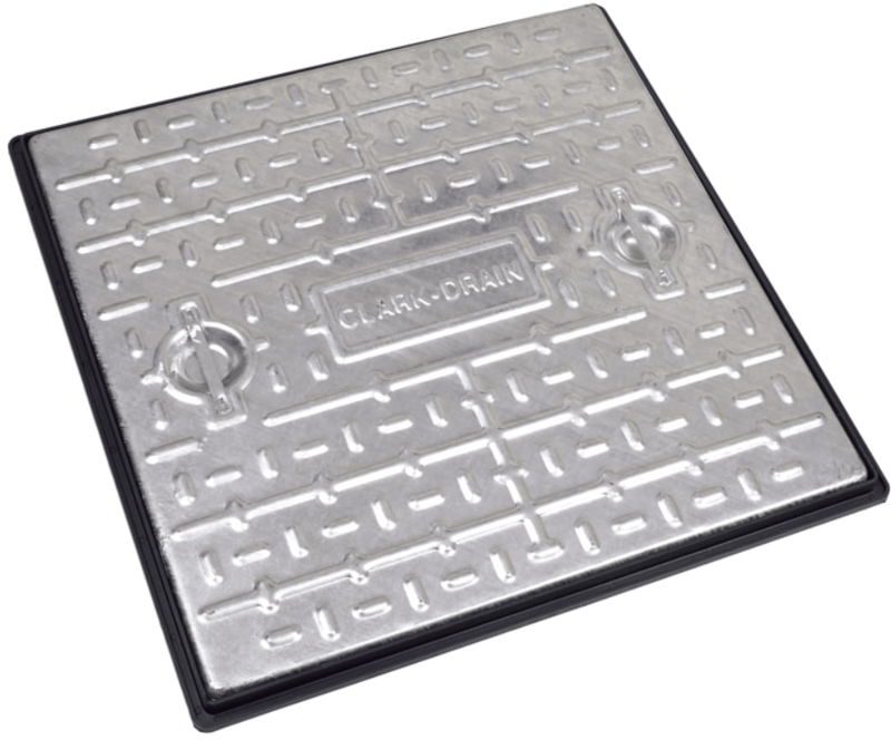 Solid Cover and Frame  - Fitted with Integral Lifting Handles - Domestic Driveways - 663 (L) x 663 (W) x 30 (D) - [CD-PC7CG] - (DISC-W)
