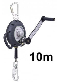 picture of Kratos Kalypso Stainless Steel Wire Rope Retractable Fall Arrester - 10m - ATEX Approved - [KR-FA2040110S]