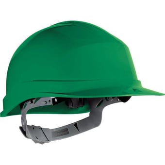 Picture of Delta Plus - Green - Zircon Polyethylene Safety UV Resistant Helmet with Slip Ratchet - [LH-ZIRC1VE]