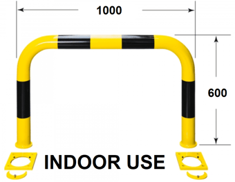 picture of BLACK BULL Removable Protection Guard - Indoor Use - (H)600 x (W)1000mm - Yellow/Black - [MV-196.19.365] - (LP)