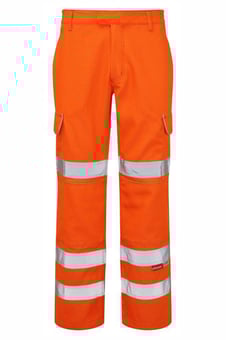 Picture of Pulsar Flame Retardant Antistatic Orange Hi-Vis Combat Trouser - Short Leg - PR-PRARC07-SHL
