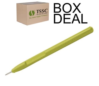 picture of Detectable Elephant Stick Pen Blue Ink - Yellow Housing - MC - Box Deal 100 Pieces - [IH-DT105C105I01PA02]