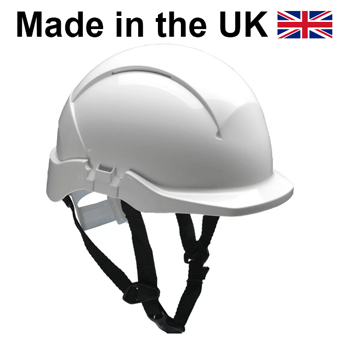 picture of Centurion - Concept SecurePlus/Linesman White Safety Helmet - Reduced Peak - Slip Ratchet Non Vented - [CE-S08CWL]