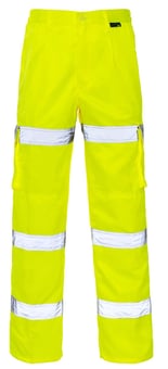 Picture of Hi Vis Yellow 3 Band Combat Trousers - Regular 31 Leg - ST-CK842