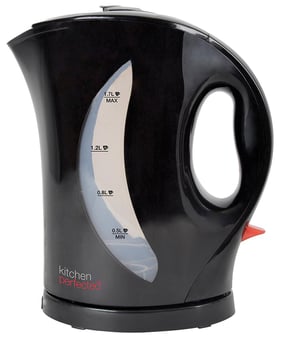picture of Kitchen Perfected 1.7L Cordless Jug Kettle - 2kW - Black -  E1524BK - [CP-SB07444]