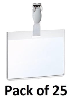 picture of Durable Security Badge - 60 x 90mm - Transparent - Pack of 25 - [DL-814319]
