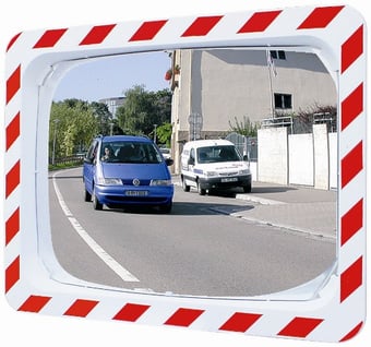 Picture of TRAFFIC MIRROR - Polymir - 600 x 400mm - To View 2 Directions - 3 Year Guarantee - [VL-554]