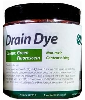 Picture of S1E Drain Tracing Dye 200g - Green - [S1-DTD-GREEN] - (LP)