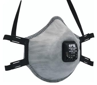 Picture of ERA 7210 Activated Carbon FFP2 V NR D Moulded Disposable Masks Pack Of 10 - [ER-7210]