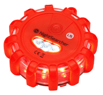 picture of Nightsearcher Pulsar AAA Battery Powered Hazard Warning Light Red - [NS-NSPULSARAAA-R]