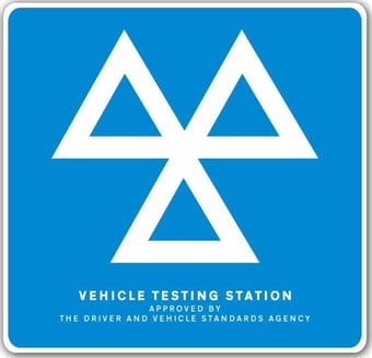 picture of MOT Sign - Testing Station 3 Triangles - 625 x 600mm - [PSO-MSA7513]
