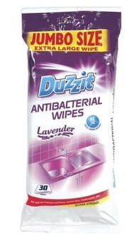 picture of Duzzit - Lavender Antibacterial Wipes - Pack of 30 - [HH-0100/DZT046A]