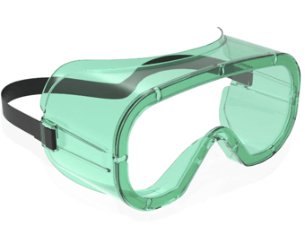 Picture of Beeswift Non-Vented SG604N Green Safety Goggles - [BE-BBNVSG604N]