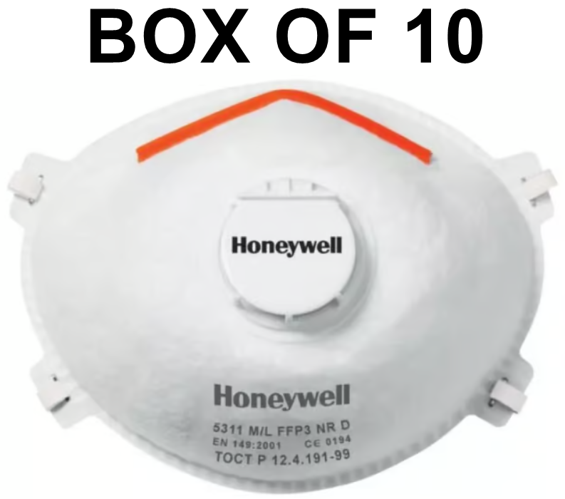Honeywell 5311 V2 Moulded Disposable Mask FFP3 NR D V - Size M/L - [HW-1015635-V2]