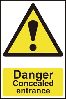 picture of Danger Concealed Entrance - PVC 200 x 300mm - IH-1103