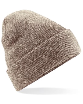 Picture of Beechfield B45 Original Cuffed Beanie - Heather Oatmeal - [BT-B45-HOAT]