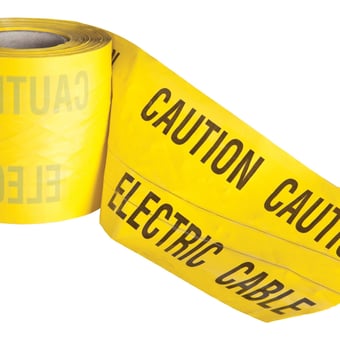 picture of Prosolve Detectable Underground Tape - Electric Cable Yellow - [PV-ELECT/DET]