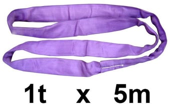 picture of LashKing - Polyester Round Sling - 1t WLL - 5m EWL - EN11492-2:2000 - [GT-PRS1T5M]