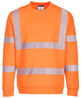 picture of Portwest EC13 Eco Hi-Vis Sweatshirt Orange - PW-EC13ORR