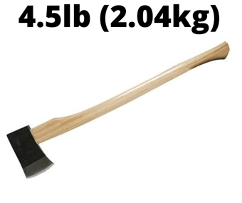 picture of Silverline - Hickory Felling Axe - 4.5lb (2.04kg) Forged Steel Head - [SI-244967] - (DISC-R)