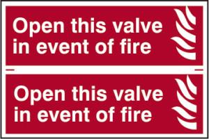 Picture of Spectrum Open This Valve In The Event Of Fire - PVC 300 x 200mm - SCXO-CI-1454