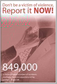 Picture of Don't Be A Victim Of Violence, Report it NOW! Poster - 525 x 775Hmm - Encapsulated Paper - [AS-POS30]