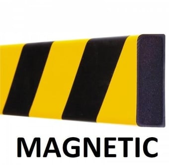 picture of Moravia 1000mm Yellow/Black Magnetic Traffic-line Surface Protection - Rectangle 60/20mm - [MV-422.20.678]