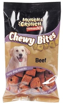 Munch Crunch Chewy Bites Beef Dog Snack PD MC0075 DISC X