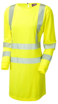 Picture of Lilly - Hi-Vis Yellow Women's Coolviz Ultra Long Sleeve Modesty Tunic - LE-MT01-Y