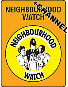 picture of Street Signs - Neighbourhood Watch With Fixing Channel - FIXING CLIPS REQUIRED - 300 x 400Hmm - Reflective - 3mm Aluminium - [AS-NW3C-ALU]
