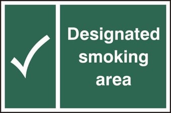 Picture of Spectrum Designated Smoking Area - SAV 300 x 200mm - SCXO-CI-11917