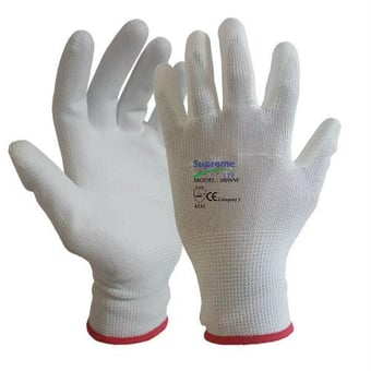 picture of Supreme TTF 100WW White PU Coated Gloves - HT-100WW - (NICE)