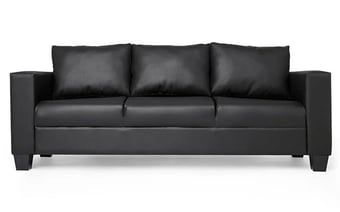 picture of Alba Sofa in a Box 3 Seater - Black- [ABF-ABD-SOFA-BLK-3S]