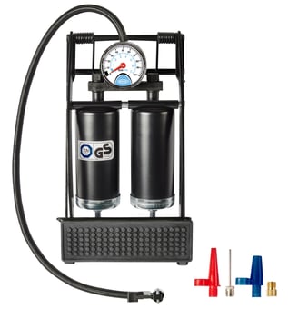 Picture of Ring RFP20 Double Barrel Foot Pump - [RA-RFP20]